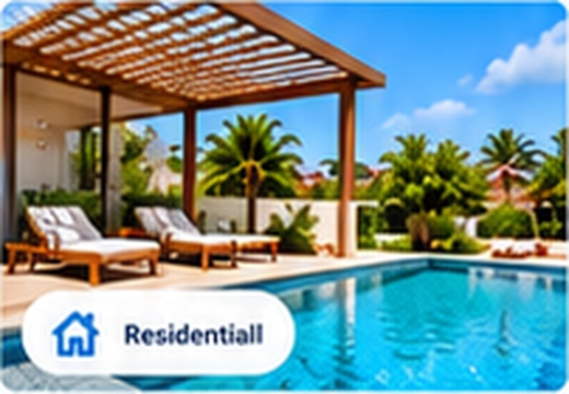 Private residence relaxation pool
