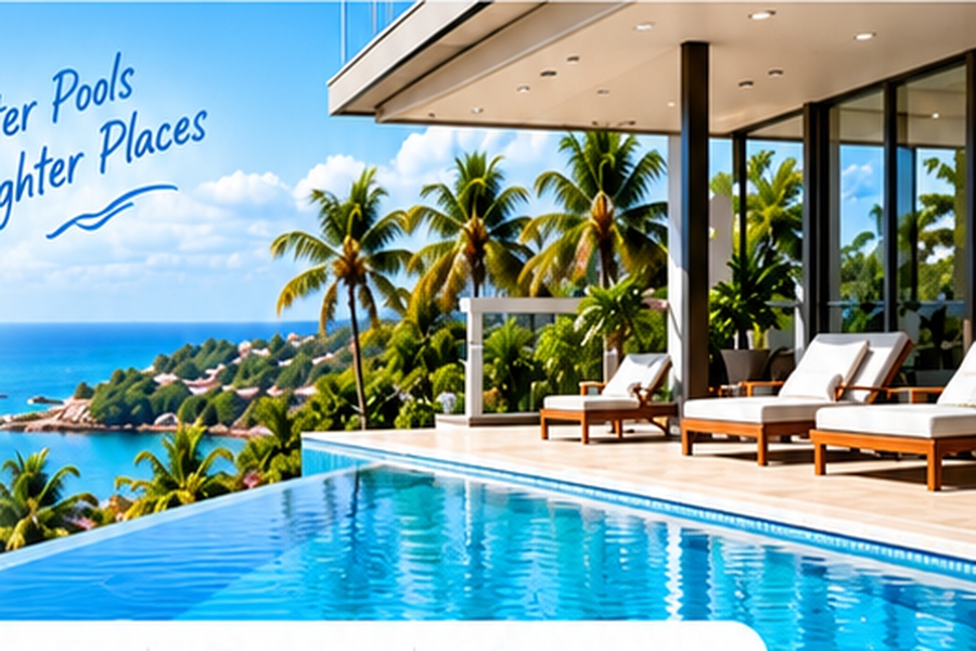Completed luxury swimming pool project