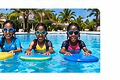 Group swimming session